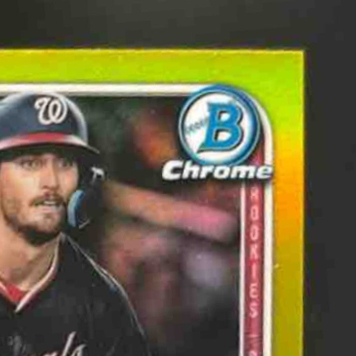 2025 Bowman Chrome Dylan Crews Yellow Refractor /75 #3 RC Washington Nationals - Sports Cards