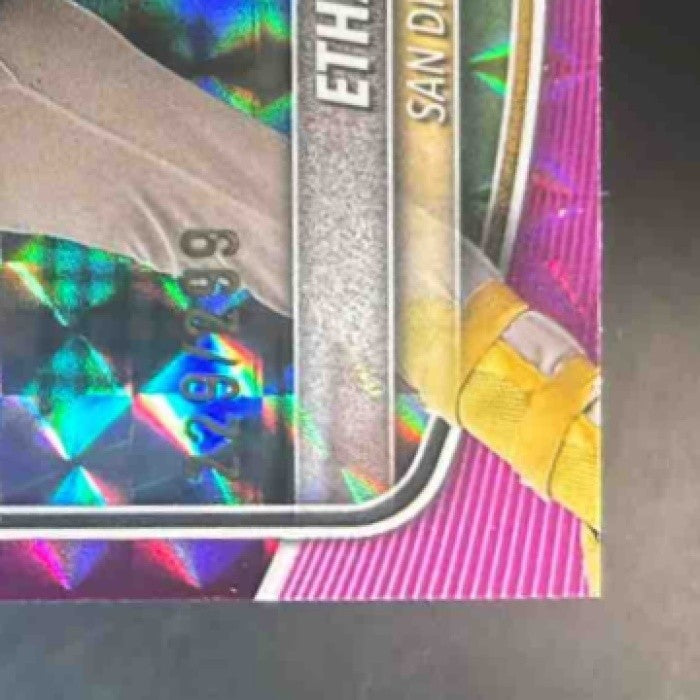 2025 Bowman Chrome Ethan Salas Prospects Fuchsia Geometric /299 #BCP-169 Padres - Sports Cards