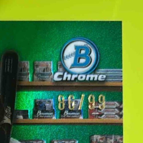 2025 Bowman Chrome James Wood Hobby Stars Green Refractor 28/99 Rookie Nationals - Sports Cards