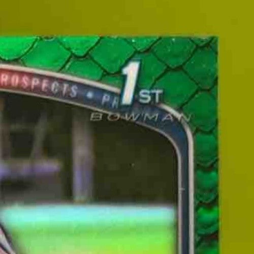 2025 Bowman Chrome Juan Cabada Auto Reptilian Green /99 1st Prospect Cubs - Sports Cards