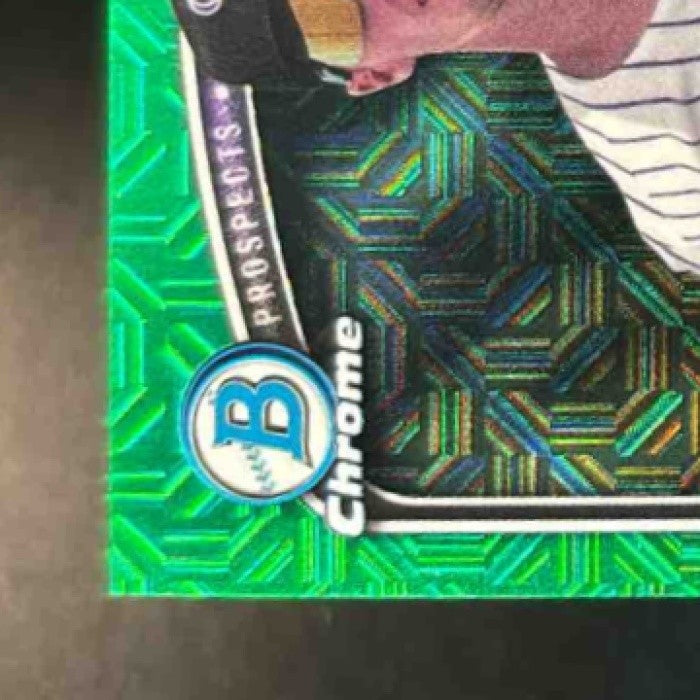 2025 Bowman Chrome Mega Box Charlie Condon Prospect Auto Green Mojo /99 Rockies - Sports Cards
