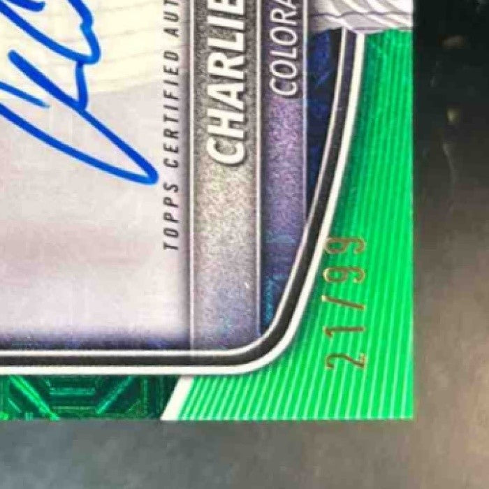 2025 Bowman Chrome Mega Box Charlie Condon Prospect Auto Green Mojo /99 Rockies - Sports Cards