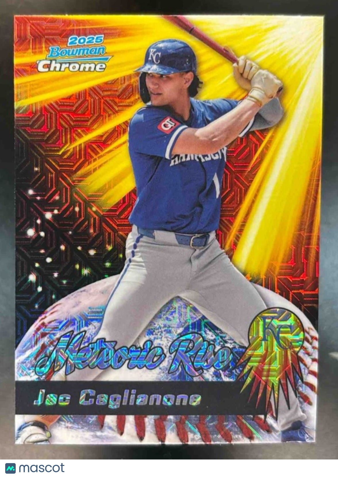 2025 Bowman Chrome Mega Box Jac Caglianone Meteoric Rise Mojo Kansas City Royals - Sports Cards