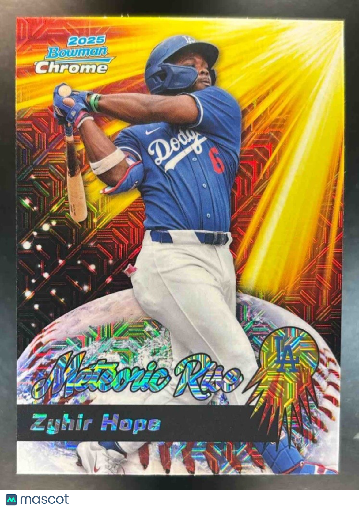 2025 Bowman Chrome Mega Box Zyhir Hope Meteoric Rise Mojo Los Angeles Dodgers - Sports Cards