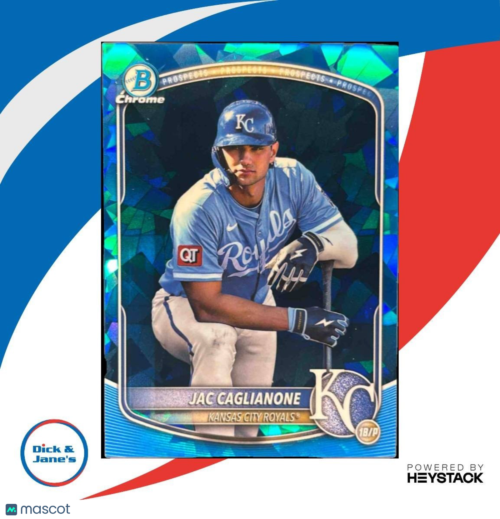 2025 Bowman Chrome Sapphire Jac Caglianone Prospects Image Variation #BCP-154 - Sports Cards