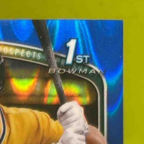 2025 Bowman Chrome Shotaro Morii Prospect Auto Blue RayWave /150 Athletics - Sports Cards