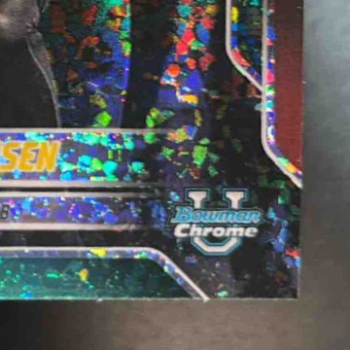 2025 Bowman Chrome University Carson Hansen Aqua Mini-Diamond /325 1st Prospect - Sports Cards