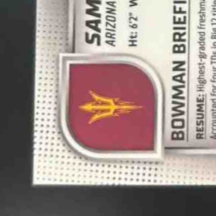 2025 Bowman Chrome University Sam Leavitt Prospect Short Print Image Variation - Sports Cards