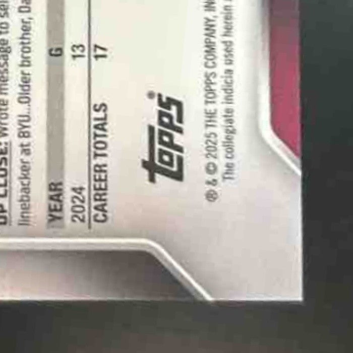 2025 Bowman Chrome University Sam Leavitt Prospect Short Print Image Variation - Sports Cards