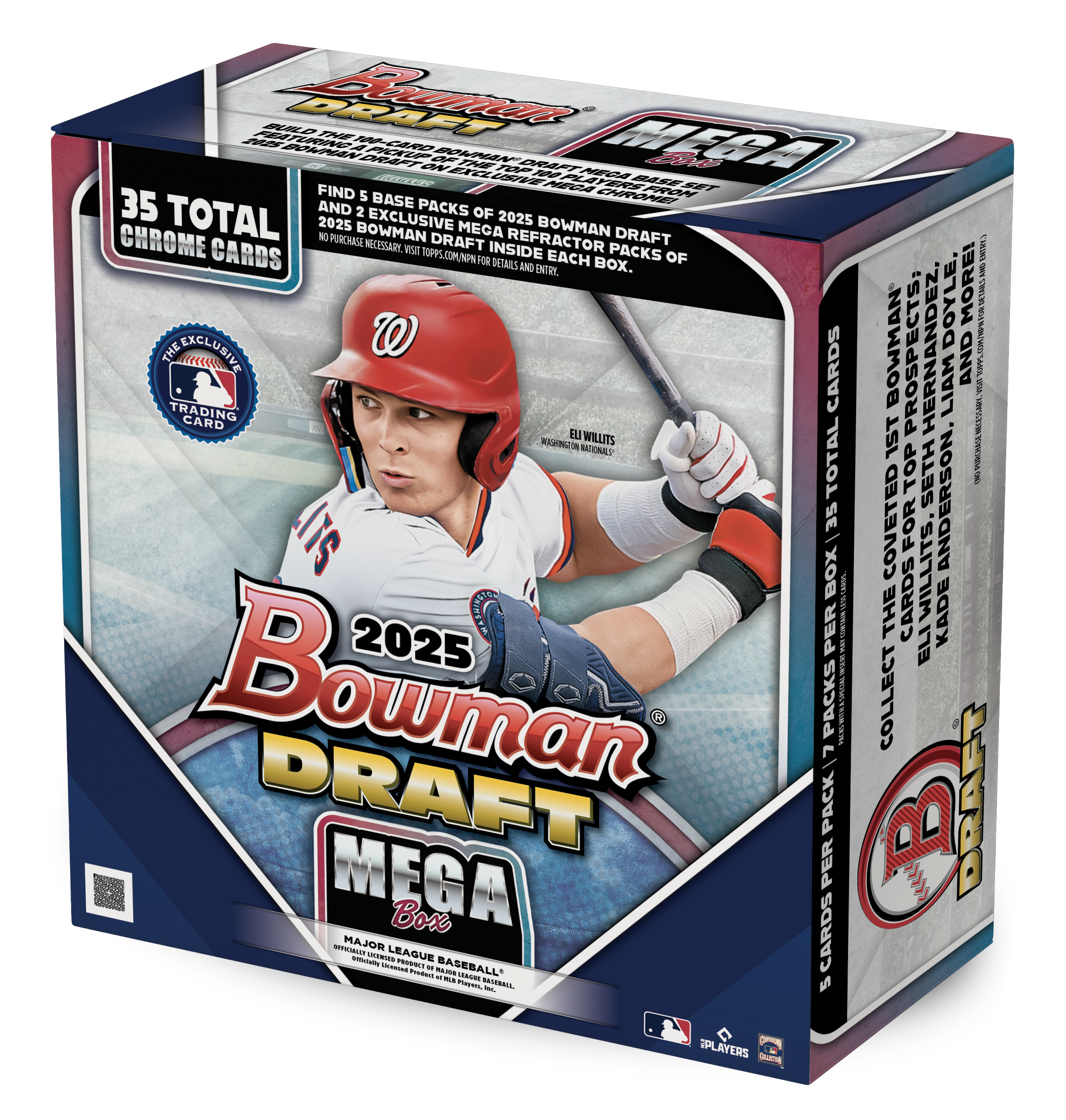 2025 Bowman Draft Baseball Mega Box (2 Chrome Packs) - Sports Collectibles