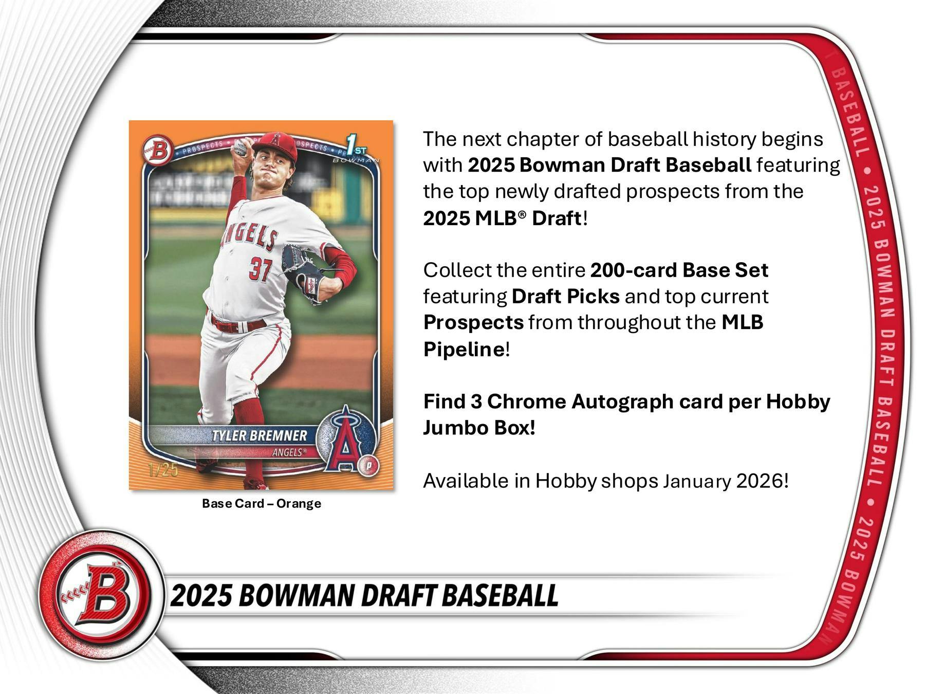 2025 Bowman Draft Baseball Super Jumbo Box (5 Autos) - Sports Collectibles