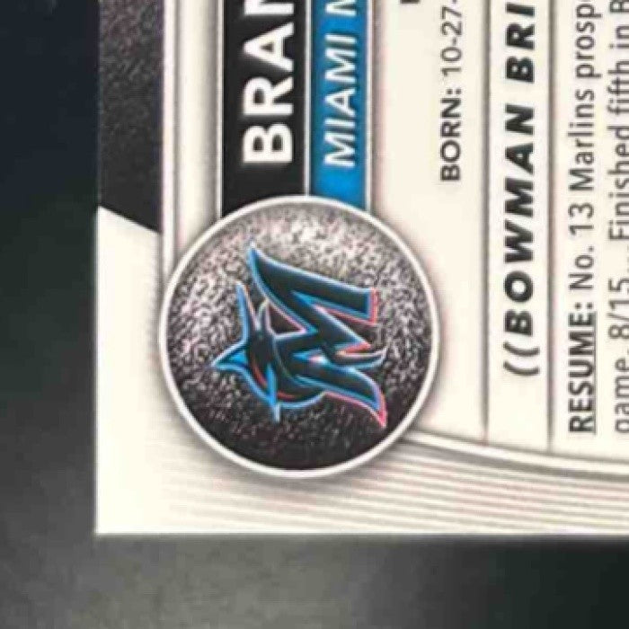 2025 Bowman Draft Brandon Compton Chrome Auto Mojo 1st Prospect Miami Marlins - Sports Cards