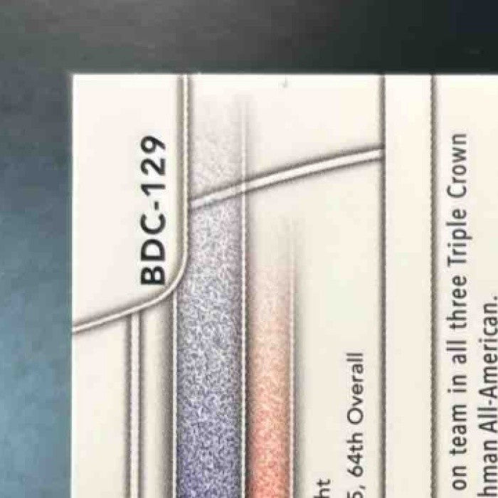2025 Bowman Draft Dean Curley Chrome Logofractor /35 #BDC-129 1st Prospect - Sports Cards