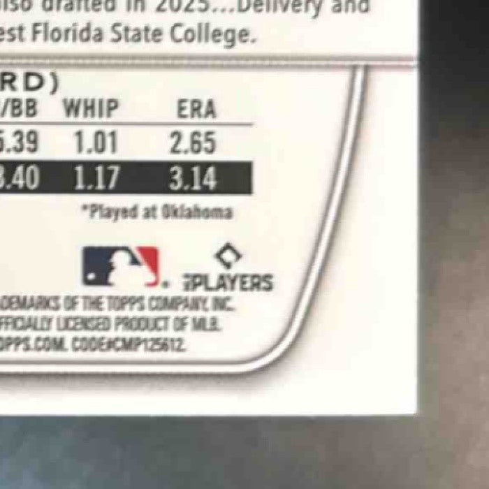 2025 Bowman Draft Kyson Witherspoon Chrome Green /99 #BDC29 1st Prospect Red Sox - Sports Cards