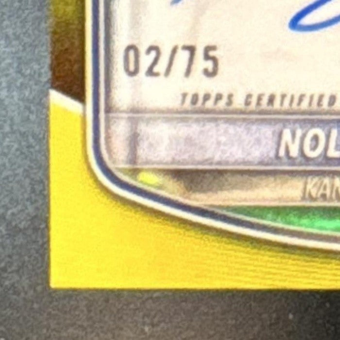 2025 Bowman Draft Nolan Sailors Chrome Auto Yellow /75 #CPA-NSA 1st Prospect - Sports Cards