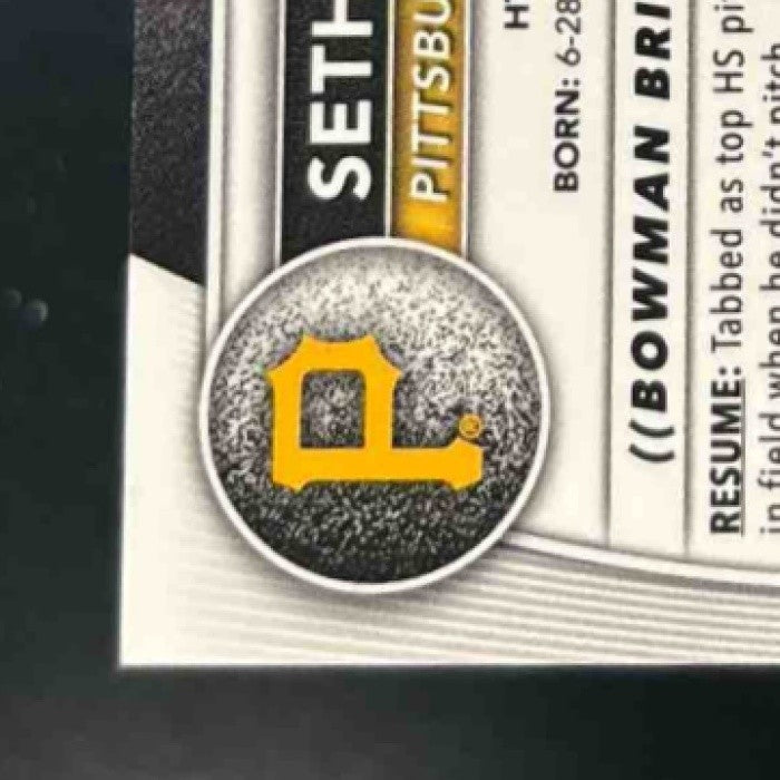 2025 Bowman Draft Seth Hernandez Chrome Auto 1st Prospect Pittsburgh Pirates - Sports Cards