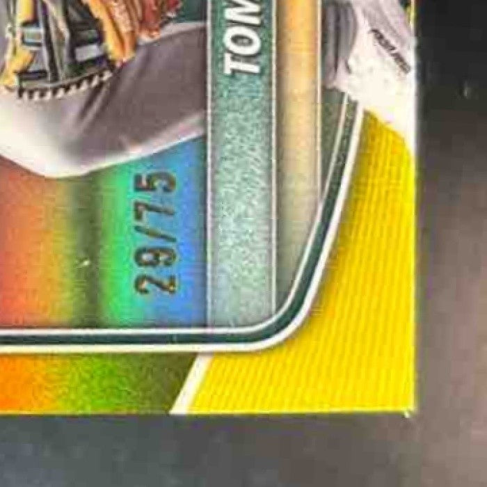 2025 Bowman Draft Tommy White Chrome Yellow /75 #BDC-88 Athletics - Sports Cards
