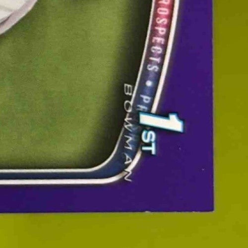 2025 Bowman Garrett Horn Auto Purple Border 93/250 1st Prospect Texas Rangers - Sports Cards