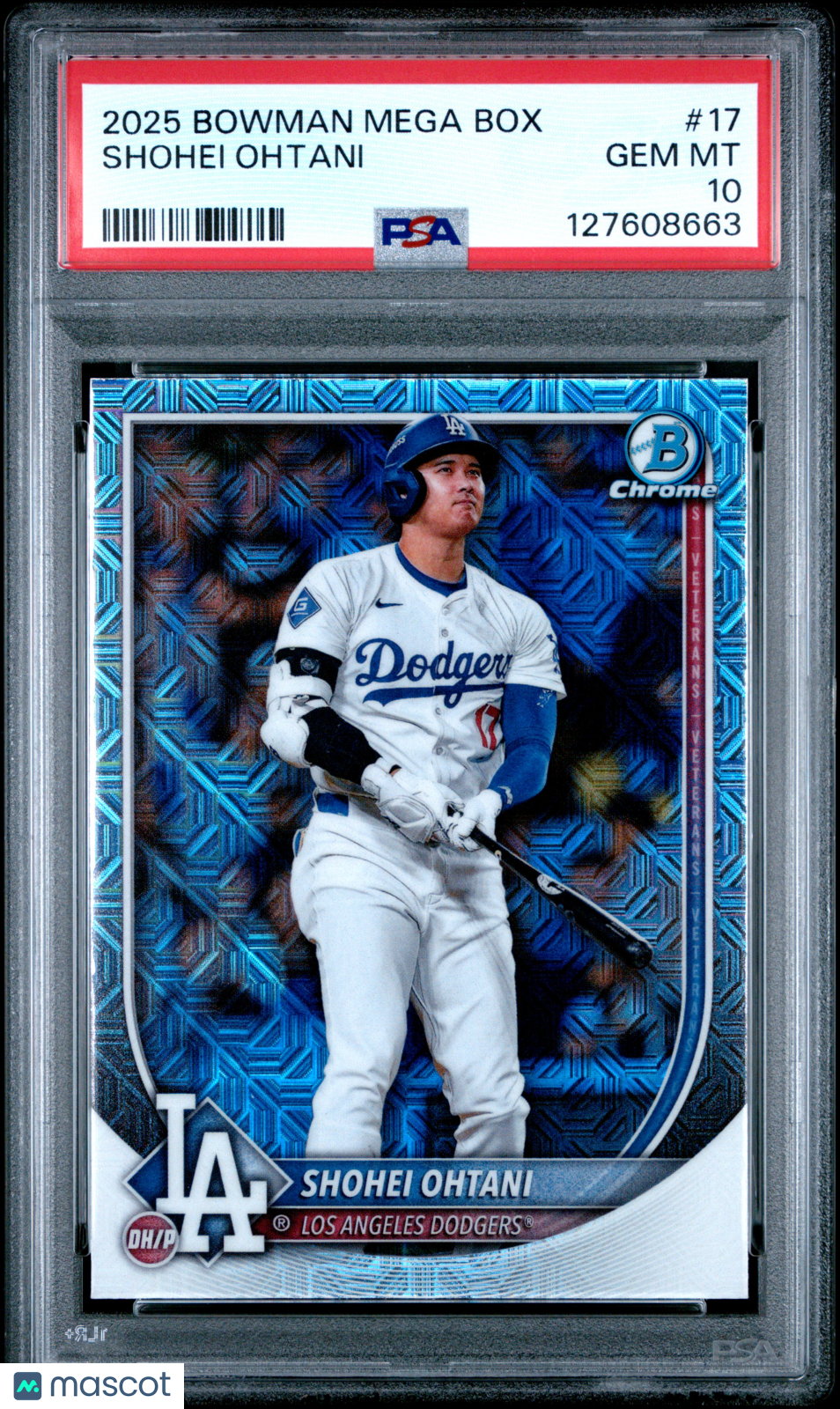 2025 Bowman Mega Box Chrome Shohei Ohtani 17 PSA 10 GEM MINT Los Angeles Dodgers - Graded Sports Cards