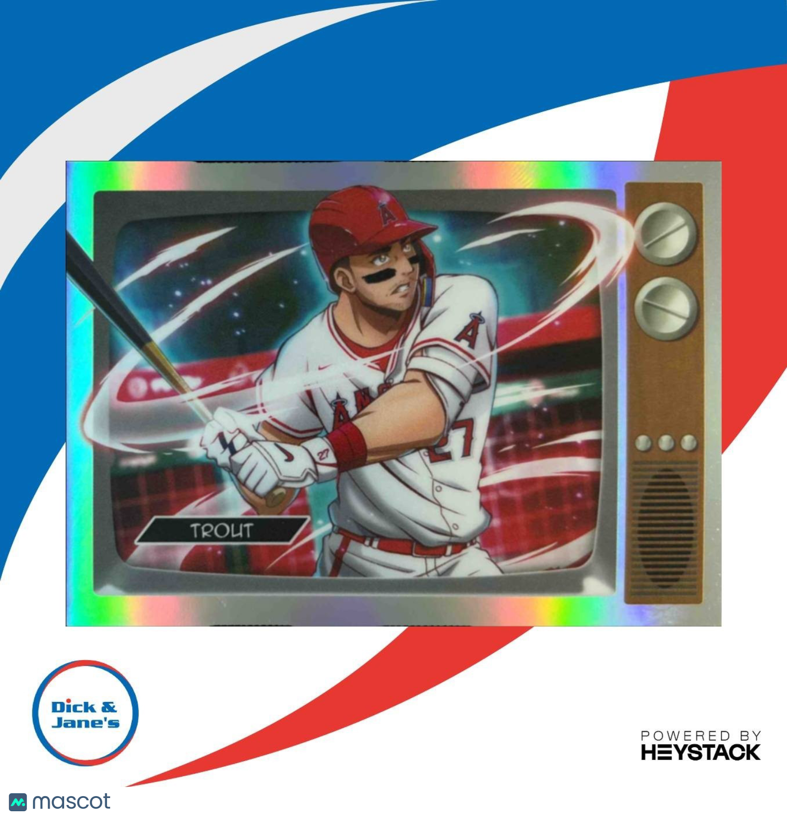 2025 Bowman Mike Trout Anime #BA-1 Los Angeles Angels - Sports Cards