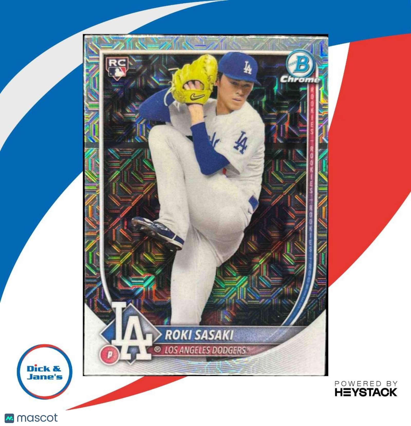2025 Bowman Roki Sasaki Mega Box Refractor #12 RC Los Angeles Dodgers - Sports Cards