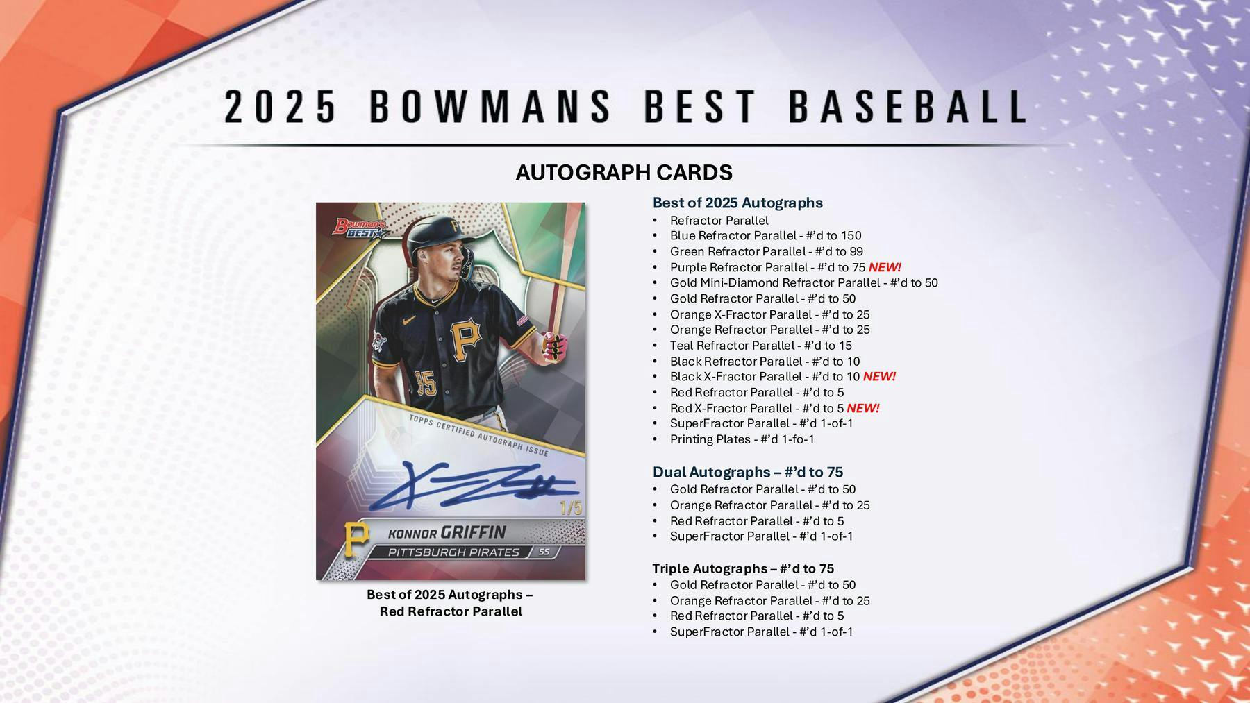 2025 Bowman’s Best Baseball Hobby Box (4 Autos) March 11th - Sports Collectibles