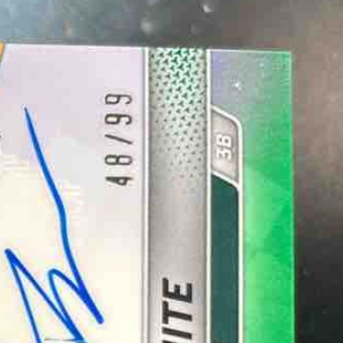 2025 Bowman’s Best Tommy White Best of 2025 Auto Green /99 #B25-TWH Athletics - Sports Cards