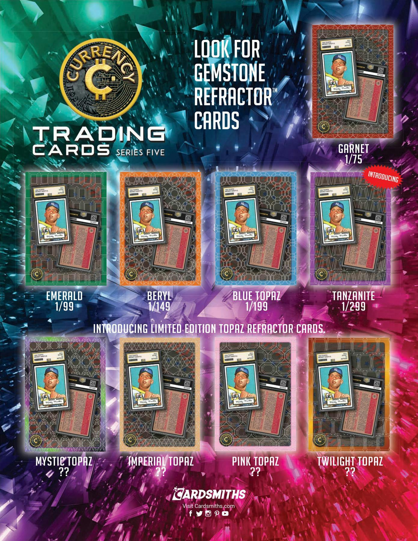 2025 Cardsmiths Currency Trading Cards Series 5 Collector Box Hanger - Trading Cards