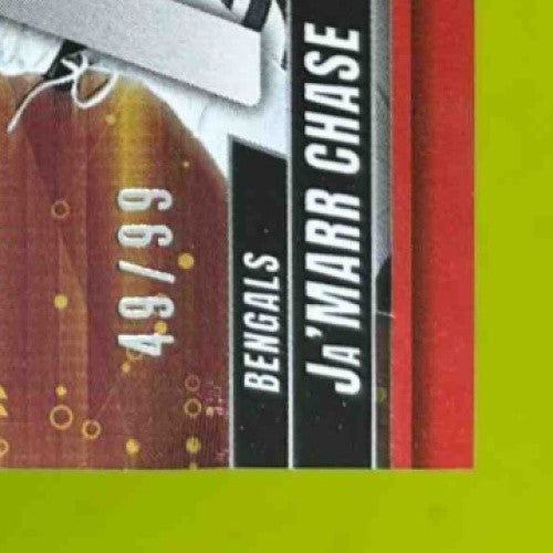 2025 Donruss Elite Ja’Marr Chase Full Throttle Red 49/99 #21 Cincinnati Bengals - Sports Cards