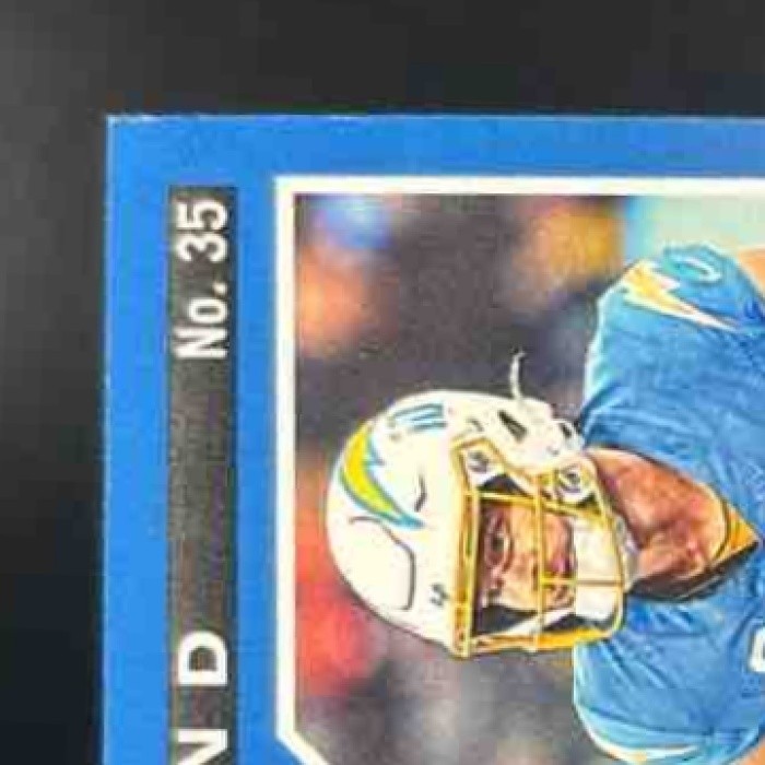 2025 Donruss Elite Justin Herbert Spellbound ’E’ Orange /199 #35 Chargers - Sports Cards