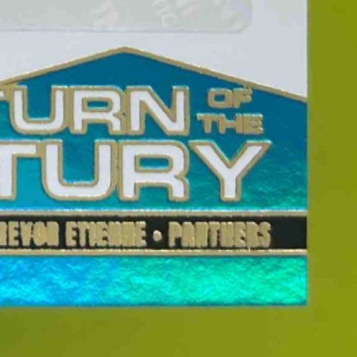 2025 Donruss Elite Trevor Etienne Turn of the Century Auto /499 Panthers - Sports Cards