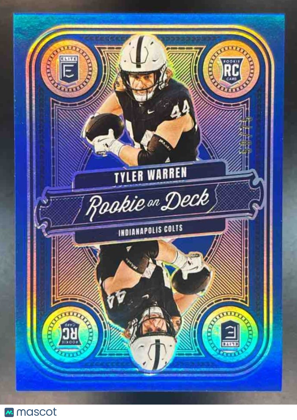 2025 Donruss Elite Tyler Warren Rookie On Deck Blue /75 #10 Indianapolis Colts - Sports Cards
