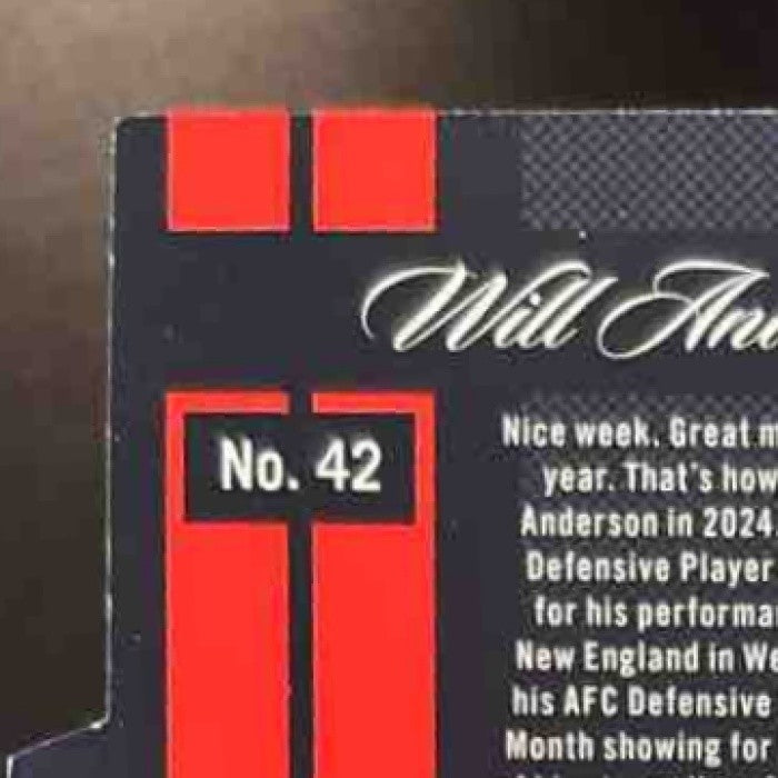 2025 Donruss Elite Will Anderson Jr. 2007 Aspirations Die-Cut Blue /99 #42 - Sports Cards