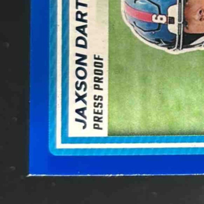 2025 Donruss Jaxson Dart Rated Rookie Press Proof Blue #400 RC New York Giants - Sports Cards
