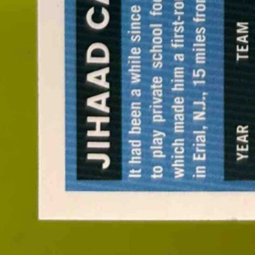 2025 Donruss Jihaad Campbell Rated Rookie Press Proof Black /10 #343 Eagles - Sports Cards