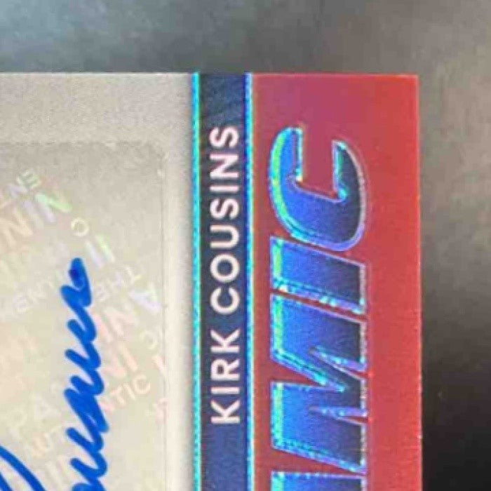 2025 Donruss Optic Kirk Cousins Dynamic Patch Auto /35 MEM Atlanta Falcons - Sports Cards