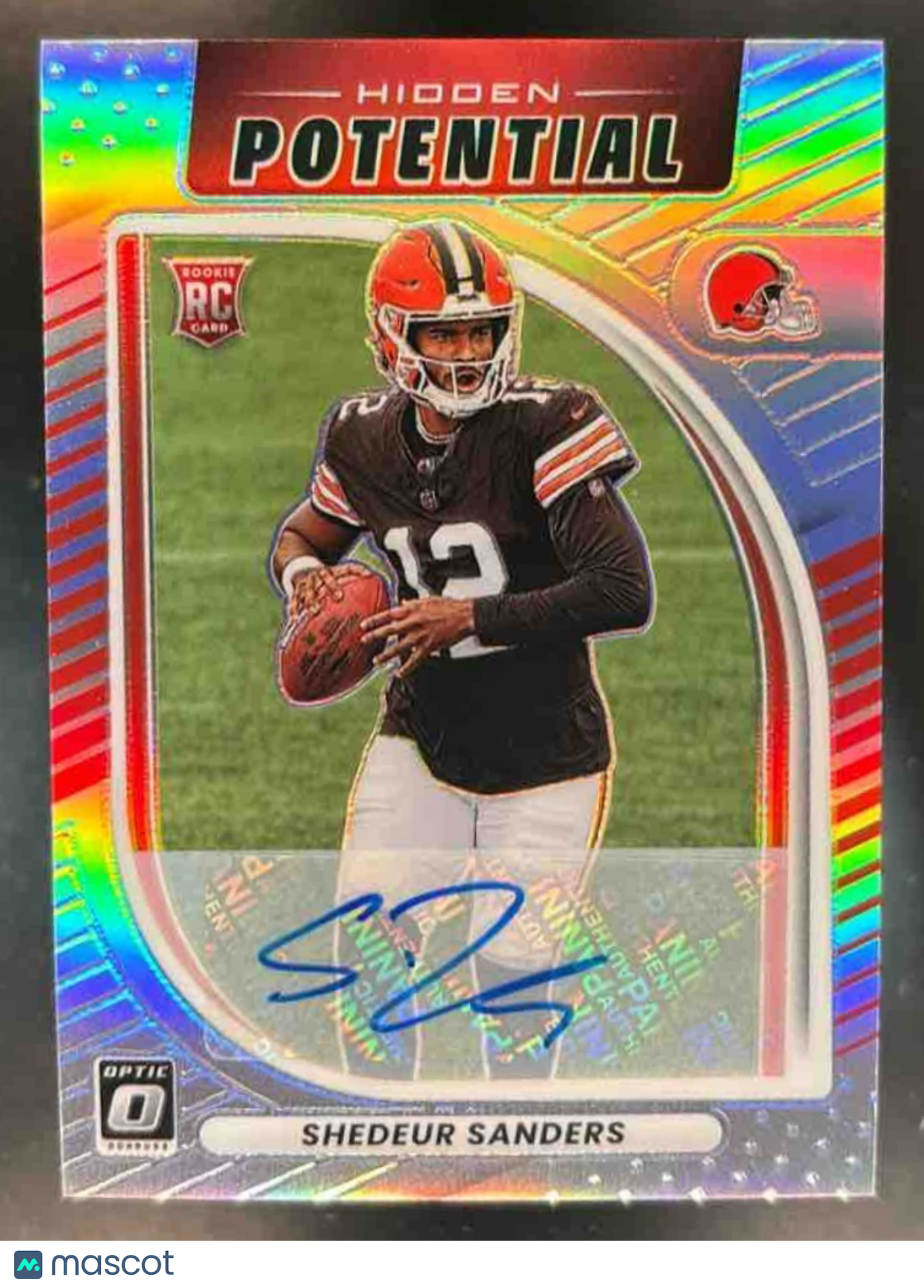 2025 Donruss Optic Shedeur Sanders Hidden Potential Auto /199 #20 RC Browns - Sports Cards