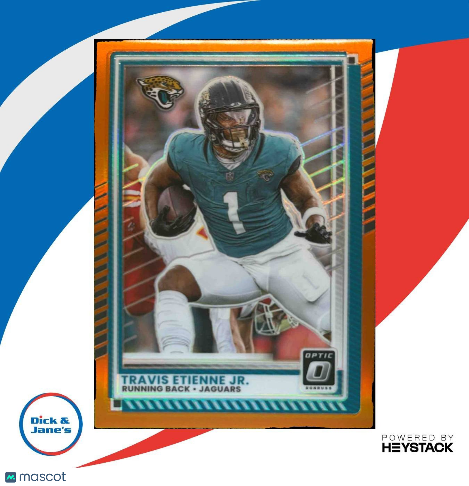 2025 Donruss Optic Travis Etienne Jr. Orange /299 #106 Jacksonville Jaguars - Sports Cards