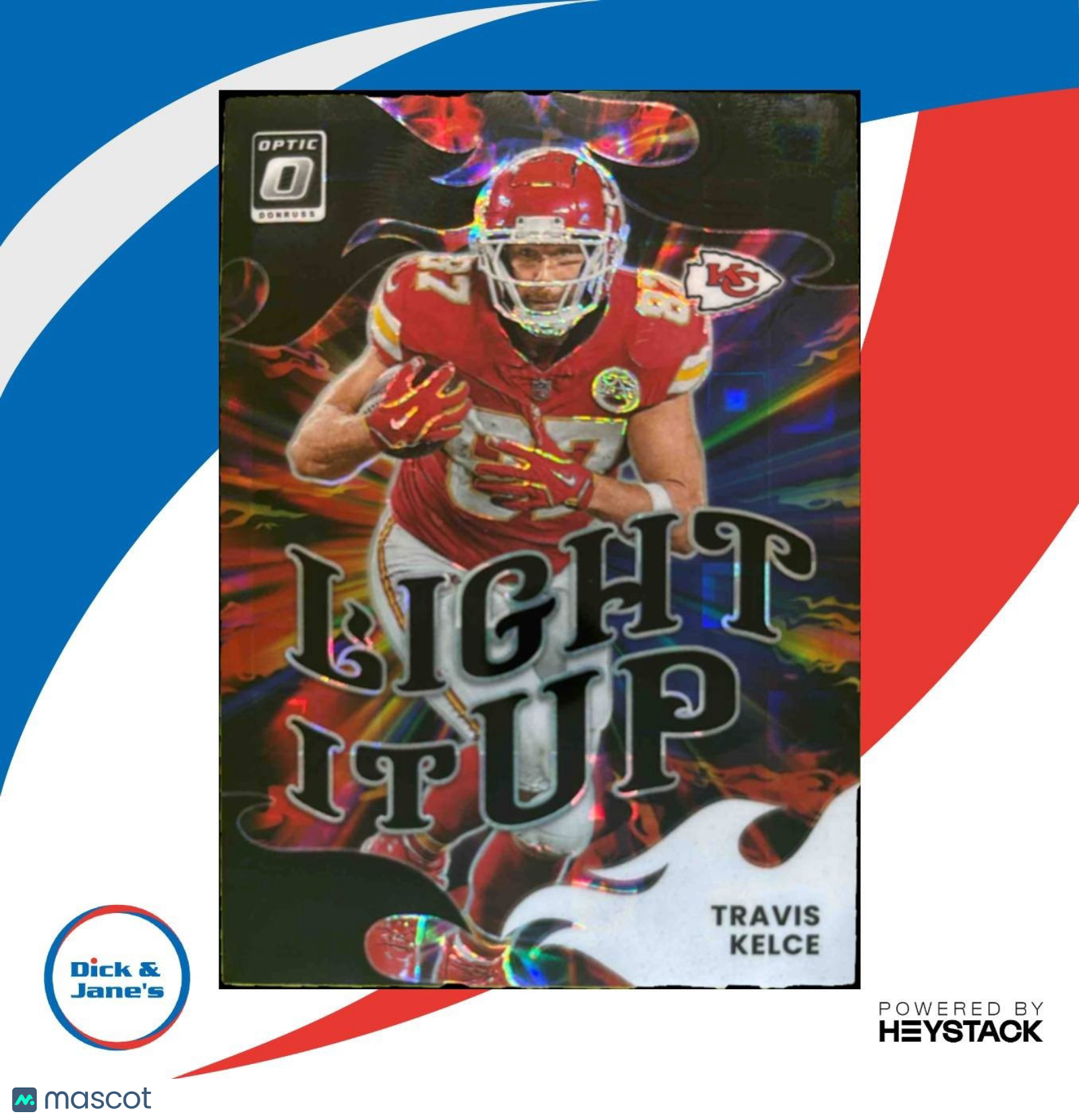 2025 Donruss Optic Travis Kelce Light It Up Black Pandora /149 Chiefs - Sports Cards