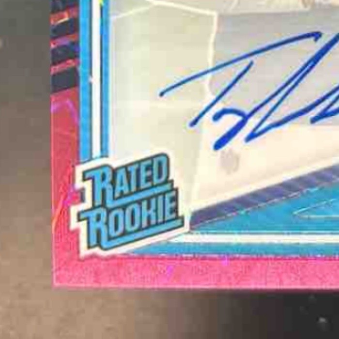 2025 Donruss Optic Tyler Warren RPS Auto Pink Velocity /75 Indianapolis Colts - Sports Cards
