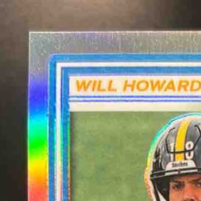 2025 Donruss Optic Will Howard Rated Rookie Holo Prizm #233 Pittsburgh Steelers - Sports Cards