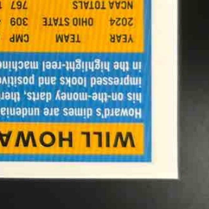 2025 Donruss Optic Will Howard Rated Rookie Holo Prizm #233 Pittsburgh Steelers - Sports Cards