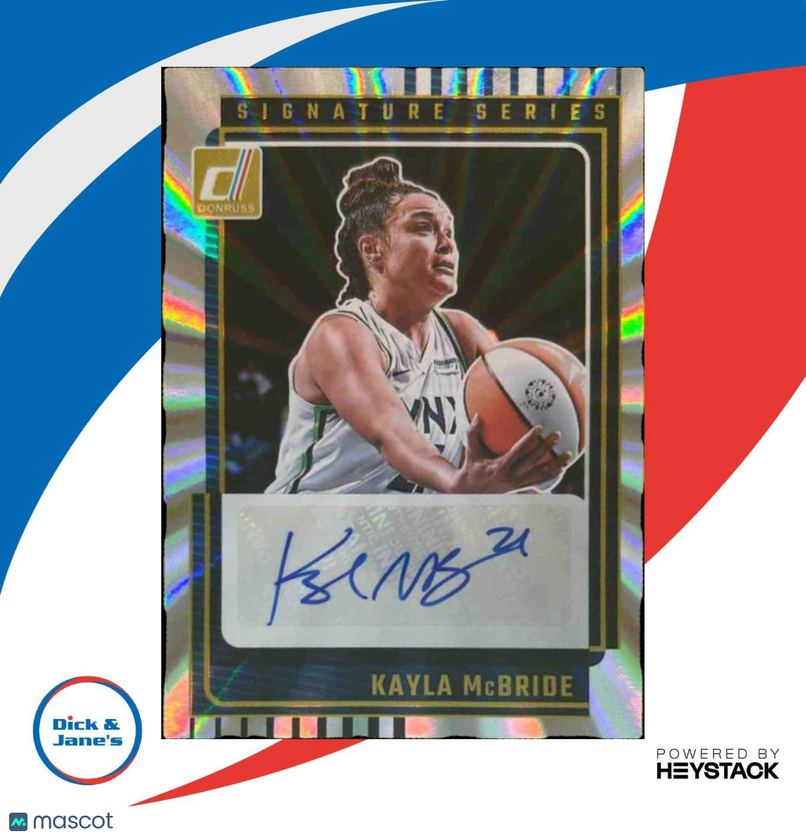 2025 Donruss WNBA Kayla McBride Signature Series Holo Laser Auto Minnesota Lynx - Sports Cards