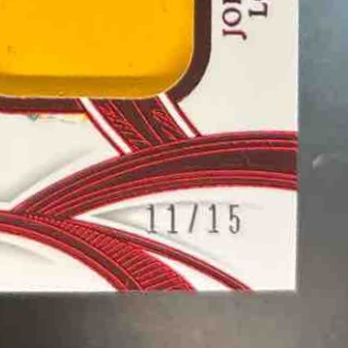 2025 Flawless Jordan Love Romeo Doubs Dual Diamond Patch Ruby /15 MEM Packers - Sports Cards