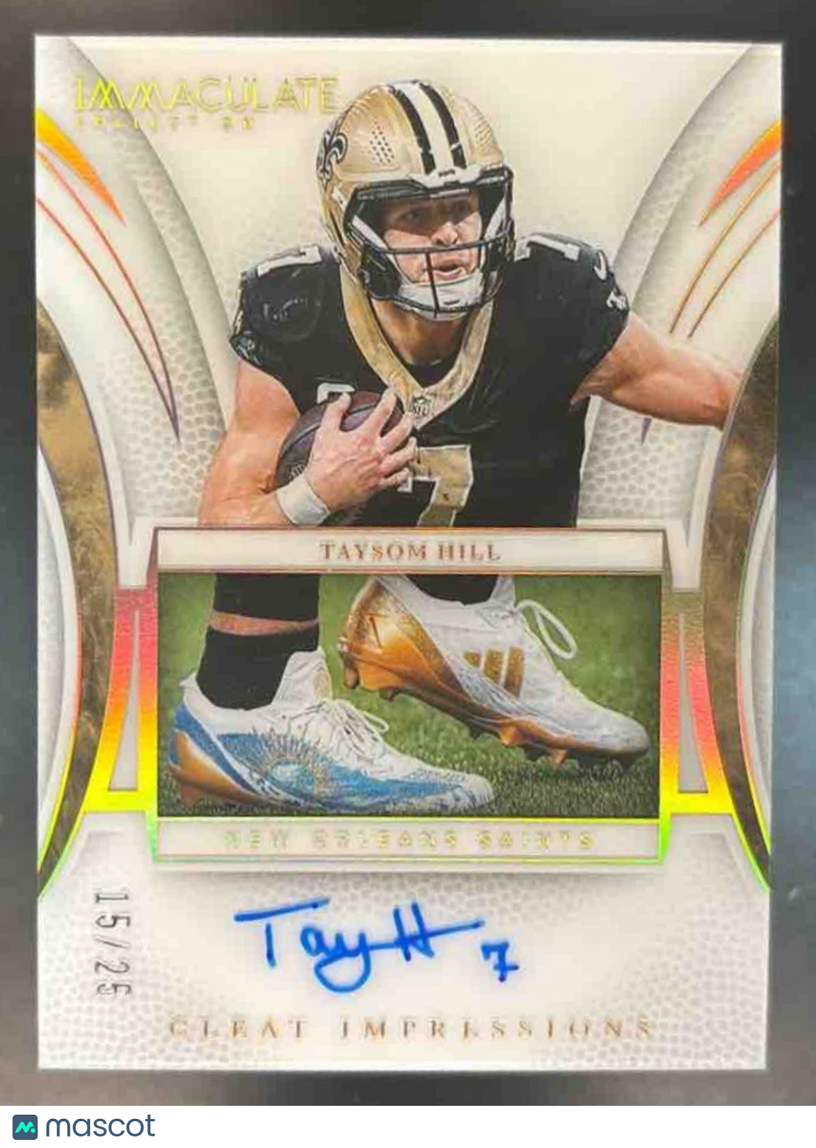 2025 Immaculate Collection Taysom Hill Cleat Impressions Auto /25 MEM Saints - Sports Cards