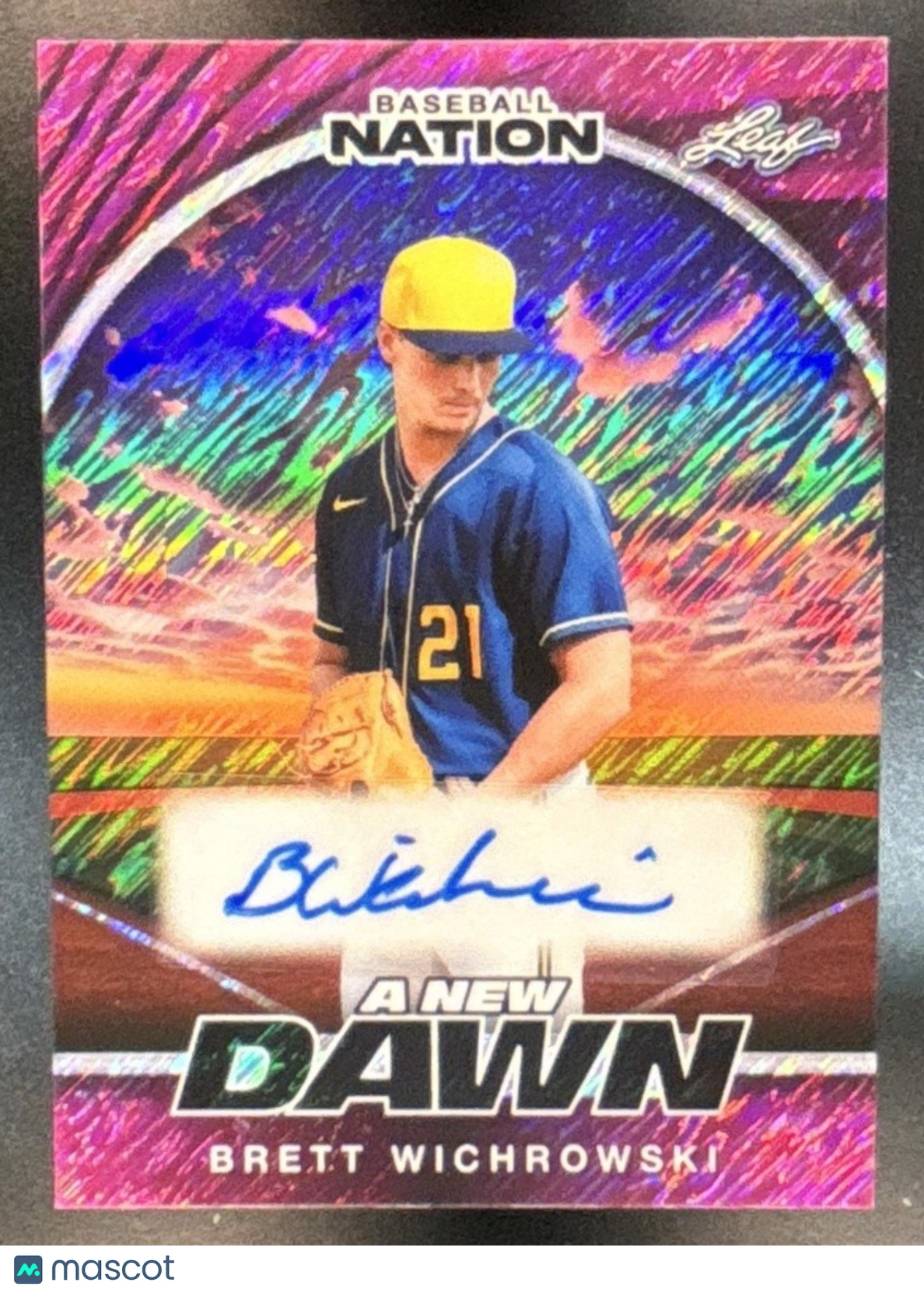 2025 Leaf Baseball Nation Brett Wichrowski New Dawn Auto Pink /6 #NA-BW1 - Sports Cards