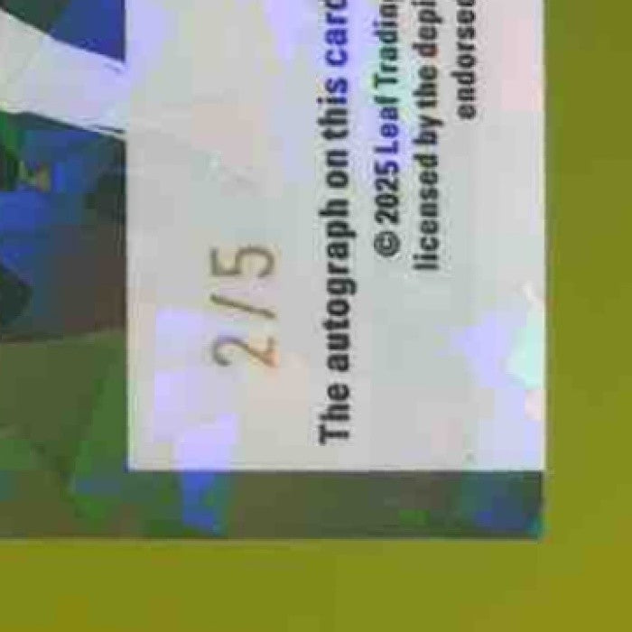2025 Leaf Baseball Nation Darryl Strawberry Pure Hitter Auto Green /5 - Sports Cards