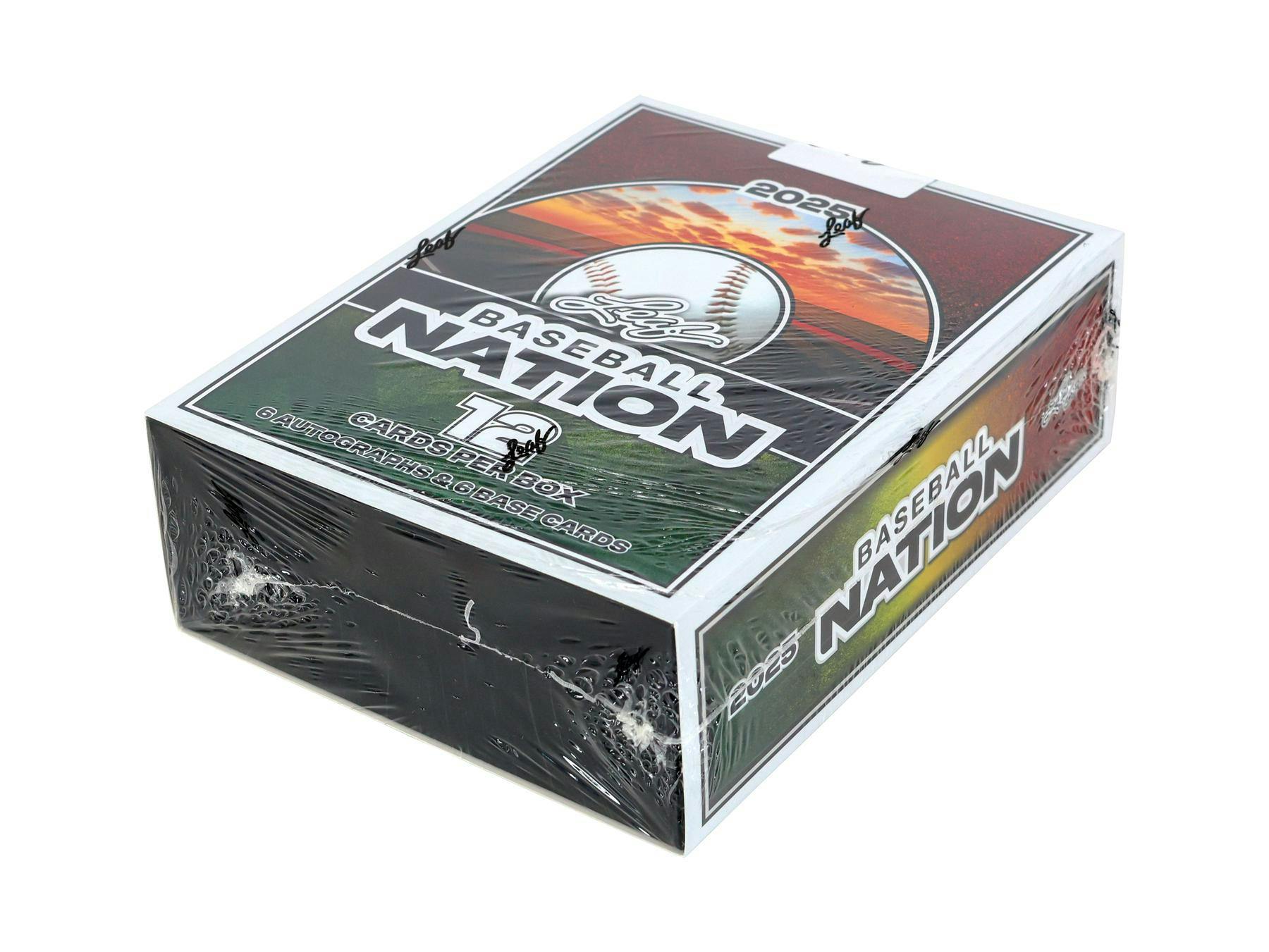 2025 Leaf Baseball Nation Hobby Box (6 Autos) - MLB Hobby Box