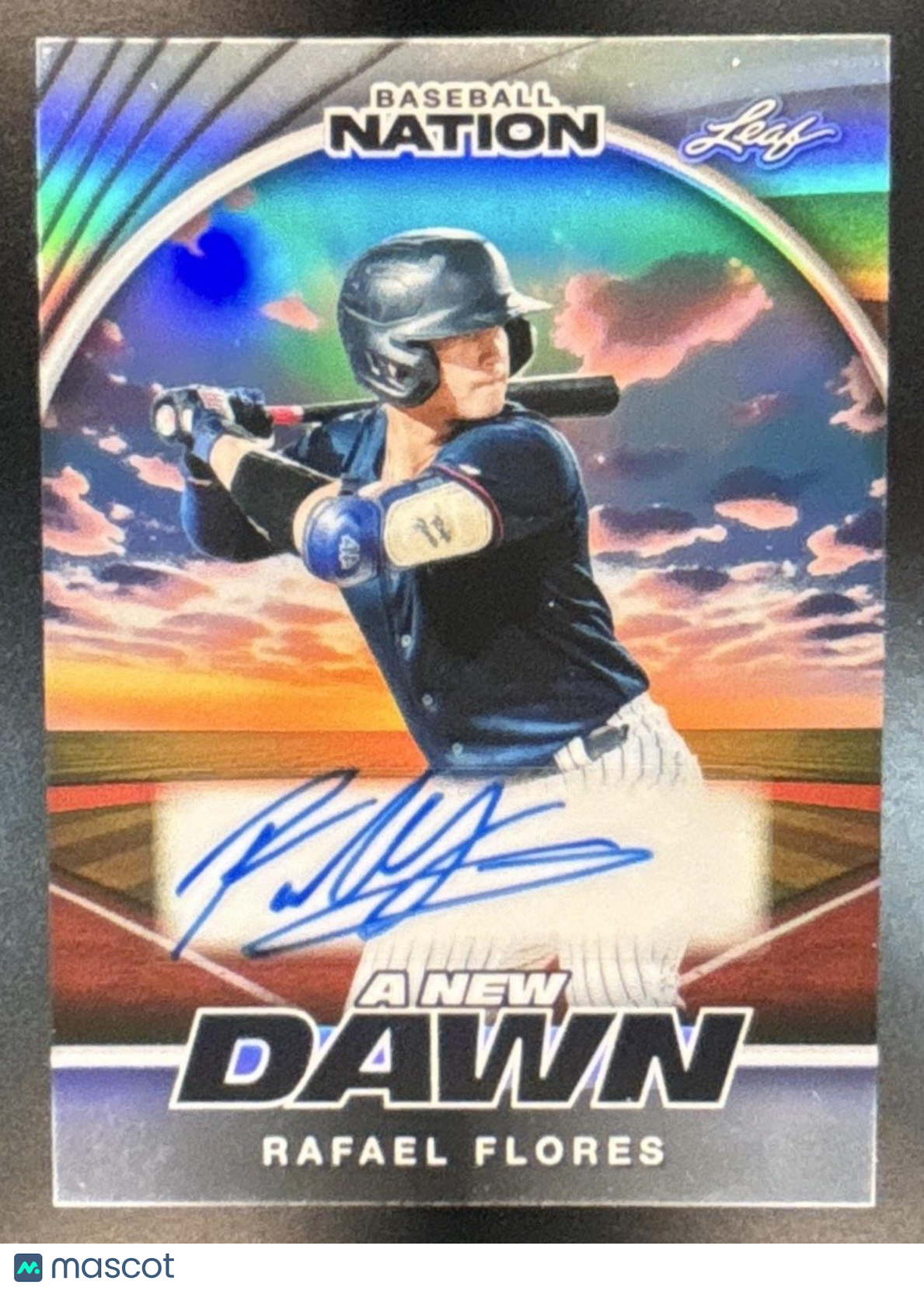 2025 Leaf Baseball Nation Rafael Flores New Dawn Auto Silver /15 #NA-RF1 - Sports Cards