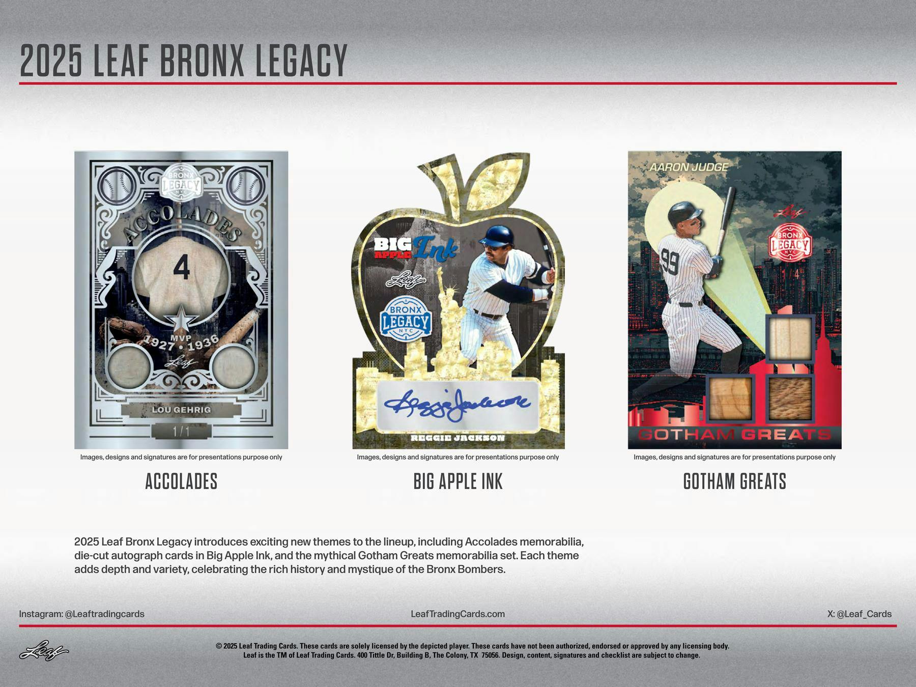 2025 Leaf Bronx Legacy NYC Series III Baseball Hobby Box (4 Premium Hits) - MLB Hobby Box